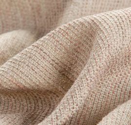 Len Art Fabrics směs plastická struktura růžová